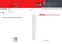 Инструкция по эксплуатации FUBAG IINTIG 200 AC/DC PULSE