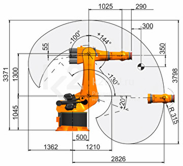 Промышленный робот KUKA KR 500 FORTEC, KR 500 R2830 F