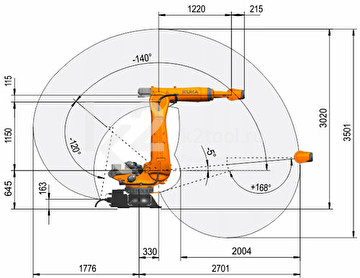 Промышленный робот KUKA KR QUANTEC, KR 210 R2700-2