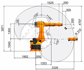 Промышленный робот KUKA KR 500 FORTEC, KR 340 R3330 F