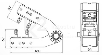 Магнитный регулируемый угольник HDWELD WM9-S2