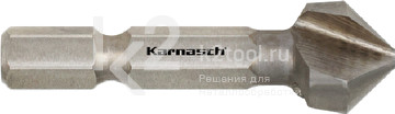 Зенковка из быстрорежущей стали HSS-XE, неравномерный шаг, длинный хвостовик, Karnasch, арт. 40.4020