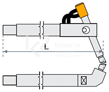 Верхнее плечо наклонное Fubag для SG 4-6 O 22×125 мм