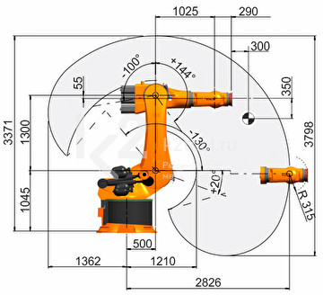 Промышленный робот KUKA KR 360 FORTEC, KR 360 R2830 F