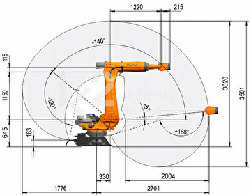 Промышленный робот KUKA KR QUANTEC, KR 150 R2700-2 F