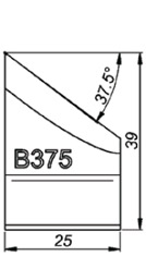 B375 37.5° Резец для снятия фаски