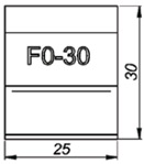 F0-30 0° Резец для торцевания 