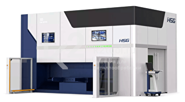 Пятиосевой 3D лазерный станок HSG Laser серии CELL для резки металла