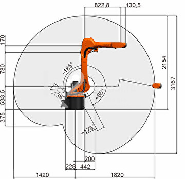 Промышленный робот KUKA KR CYBERTECH KR 20 R1820-2 E