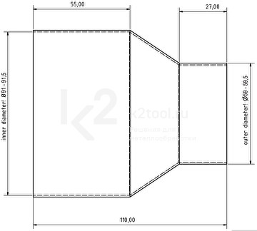 Переходник для пылеуловителя Optimum GZ 40