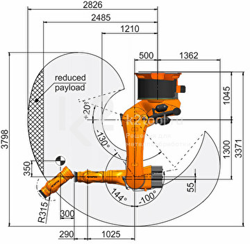 Промышленный робот KUKA KR 500 FORTEC, KR 500 R2830 C-F