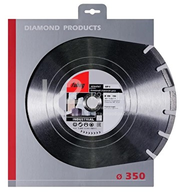 Алмазный отрезной диск по асфальту Fubag AP-I D350 мм / 25,4 мм
