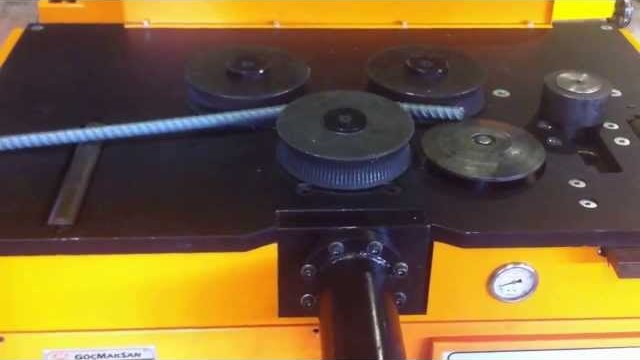 Gocmaksan S 50H - электромеханический станок для изготовления спиралей. Видео Часть 3