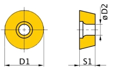 Поворотные режущие пластины Optimum ISO 11IR 08IR A60
