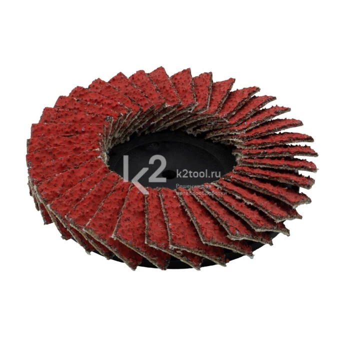 Лепестковый торцевой круг Ø75 мм, Р80, CERAMIC QUICK-CHANGE MINI, Karnasch, арт. 12.1050.075.080