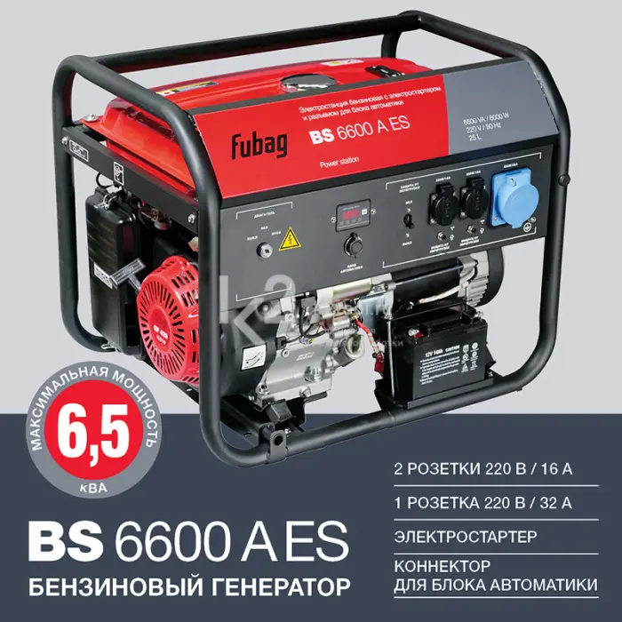 Бензиновый генератор FUBAG BS 6600 A ES
