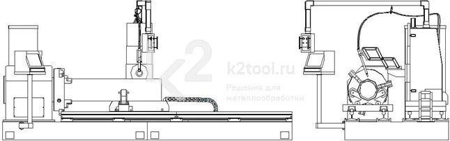 Станок для плазменной резки труб с ЧПУ NCT-300