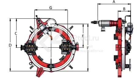 Разъёмный труборез G.B.C. SuperCutter SC-54-60
