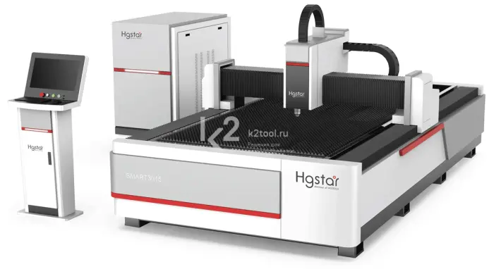 Базовый лазерный станок HGTECH серии SMART для резки листов металла
