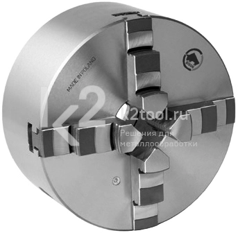 Четырёхкулачковый токарный патрон Optimum Bison Ø 200 мм Camlock ASA D1-6"