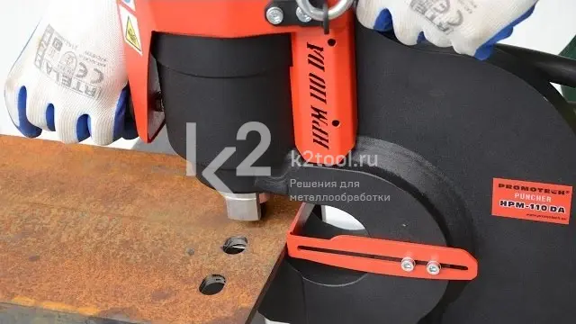 Работа с гидравлическим пресс-перфоратором Promotech PRO-110